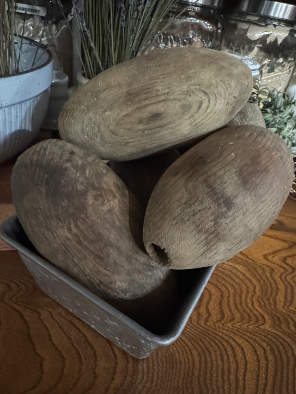 6 CEDAR “Corks” Wood Fishing Net Floats Hand-Carved Pacific NW Maritime Relics